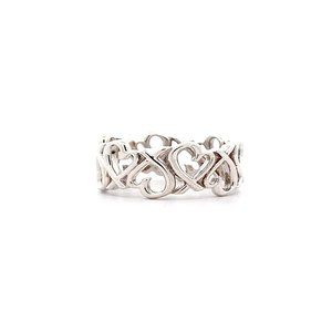 Tiffany & Co. Sterling Silver Paloma Picasso Triple Loving Heart Ring